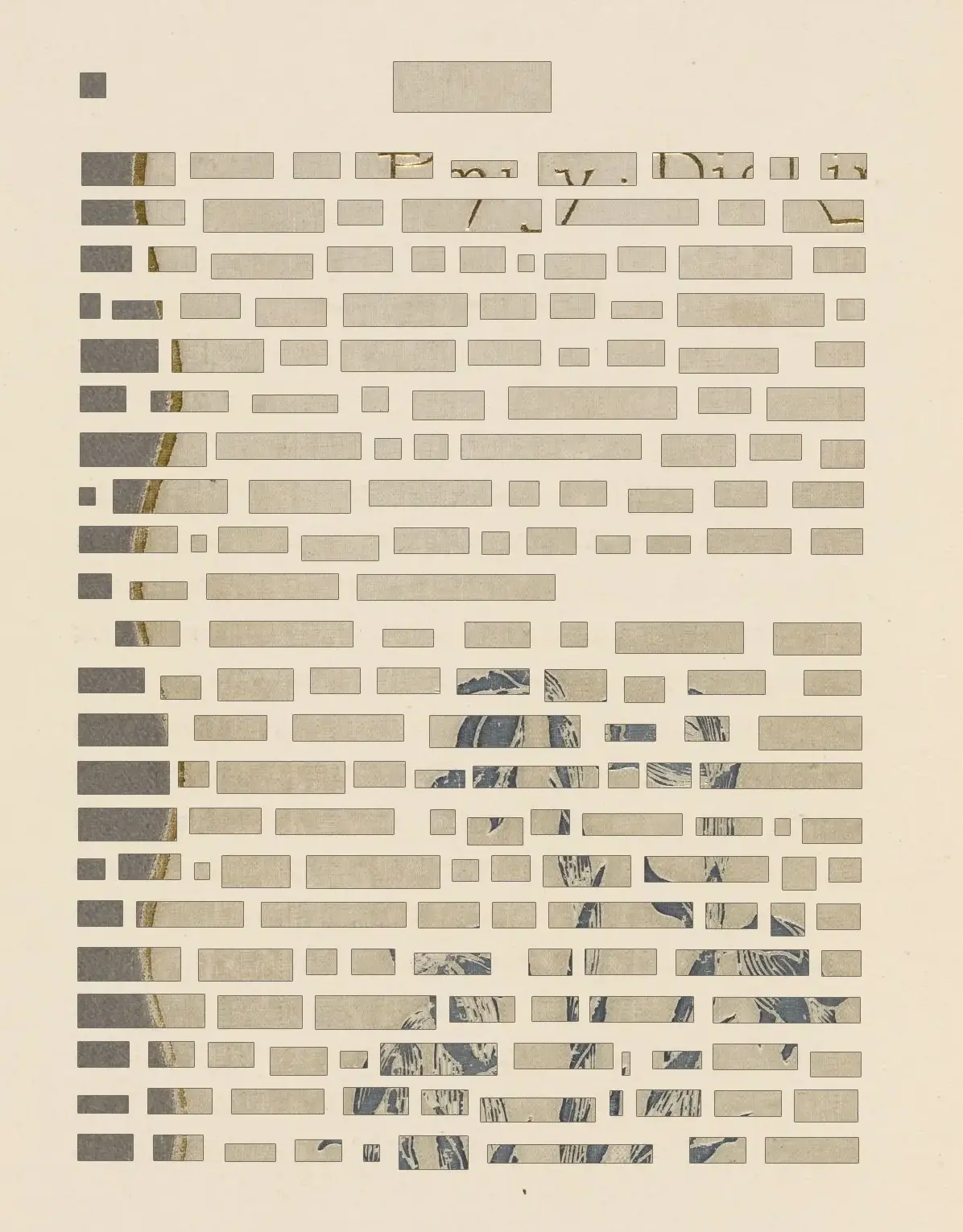 Emily Dickinson manuscript with words removed