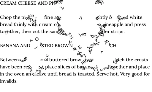 Animation of falling letters