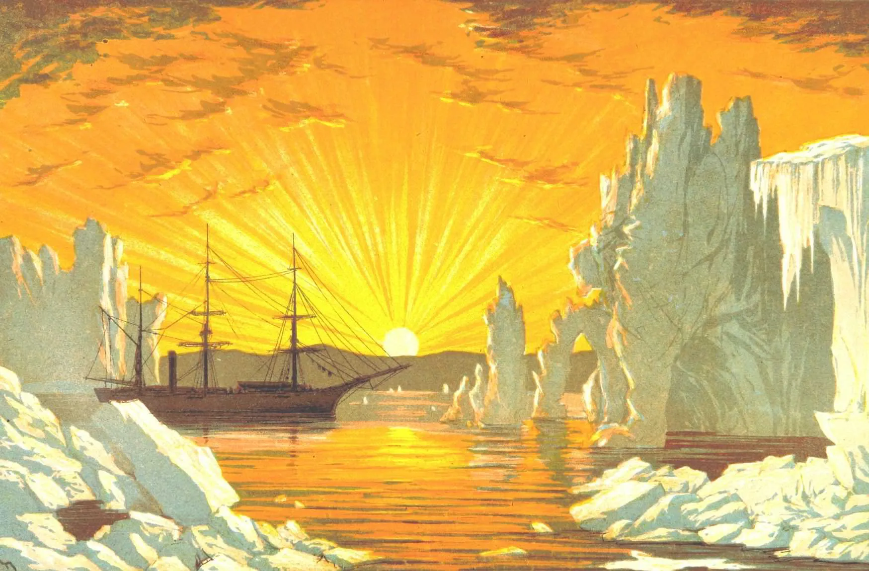 “The Sun at Midnight” from Arctic Expeditions from British and foreign shores (1875)