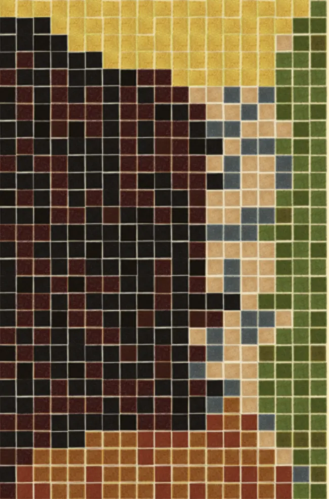 Mona Lisa as a Vanderpoel grid