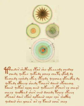 Some strange writing and diagrams of circles