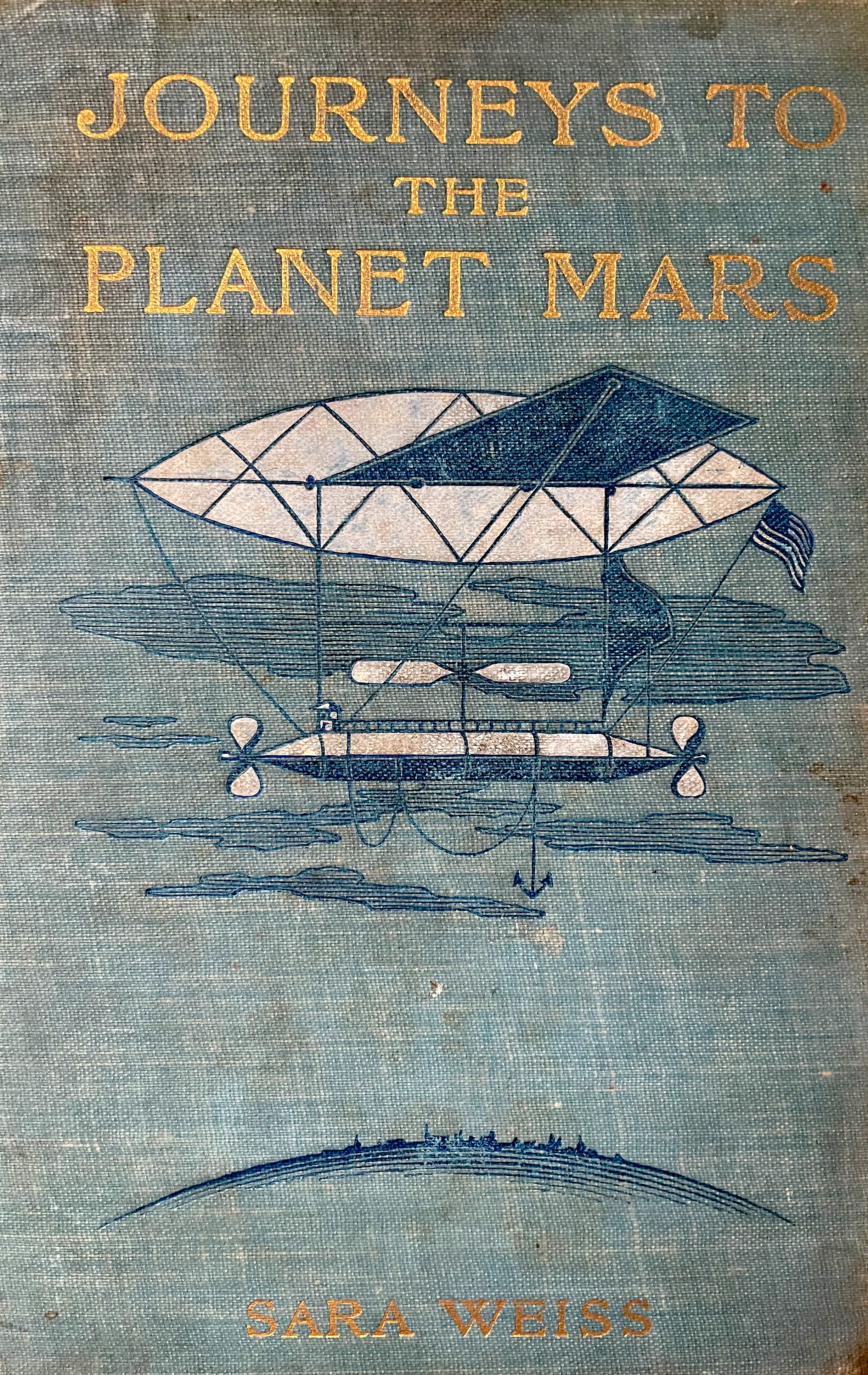 First edition cover of Journeys to the Planet Mars,  personal collection