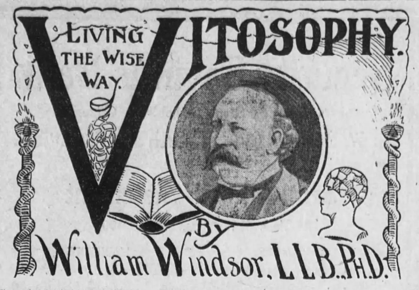 Newspaper ad for vitosophy, 1907
