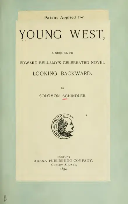 Title page for the novel Young West