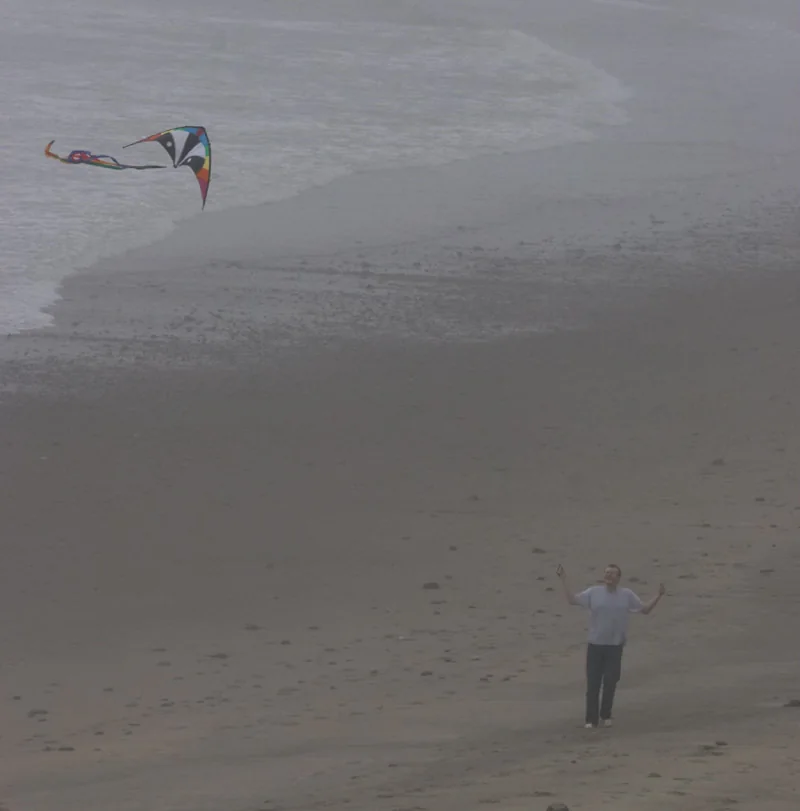 Iain and a kite