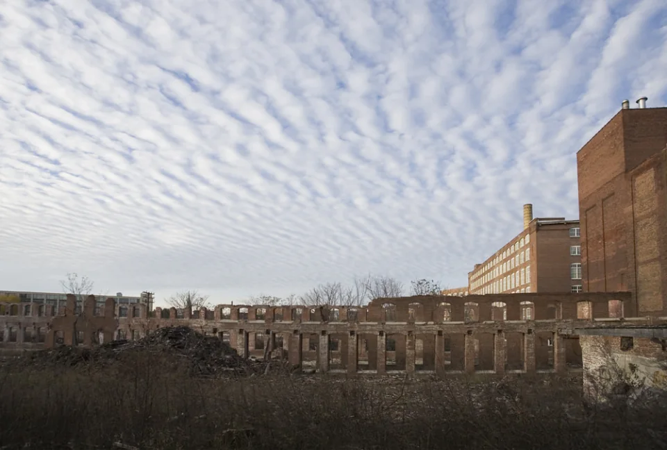 Sky over the mills