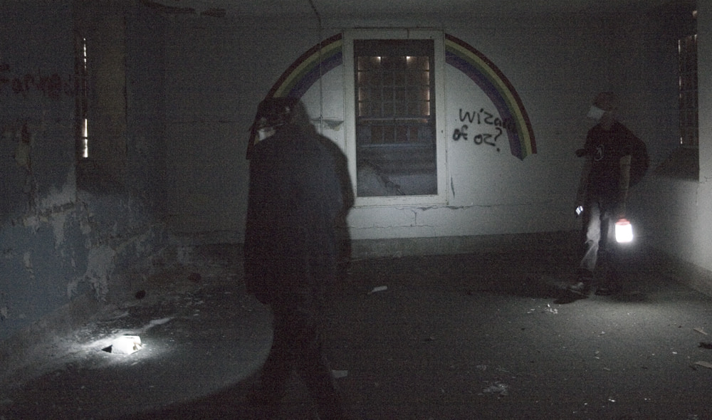Inside the rainbow room