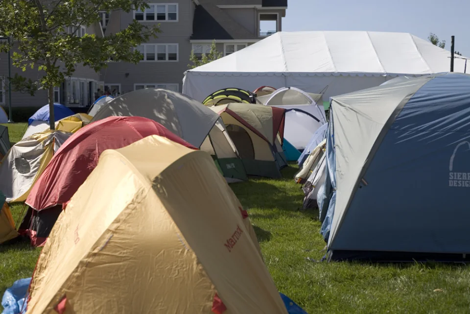 Foo Camp tents