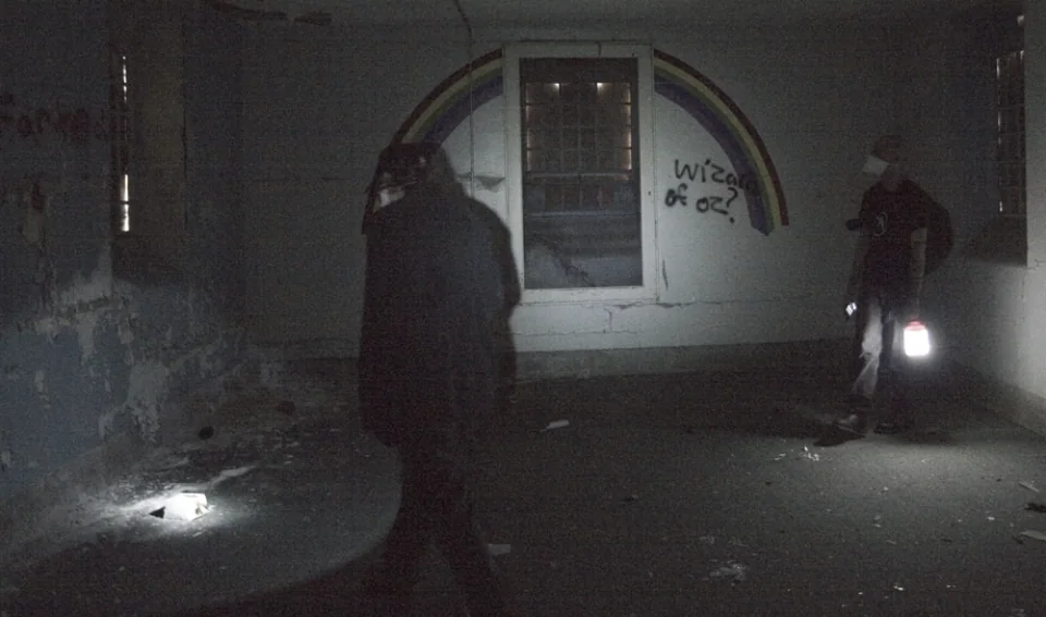 Inside the rainbow room