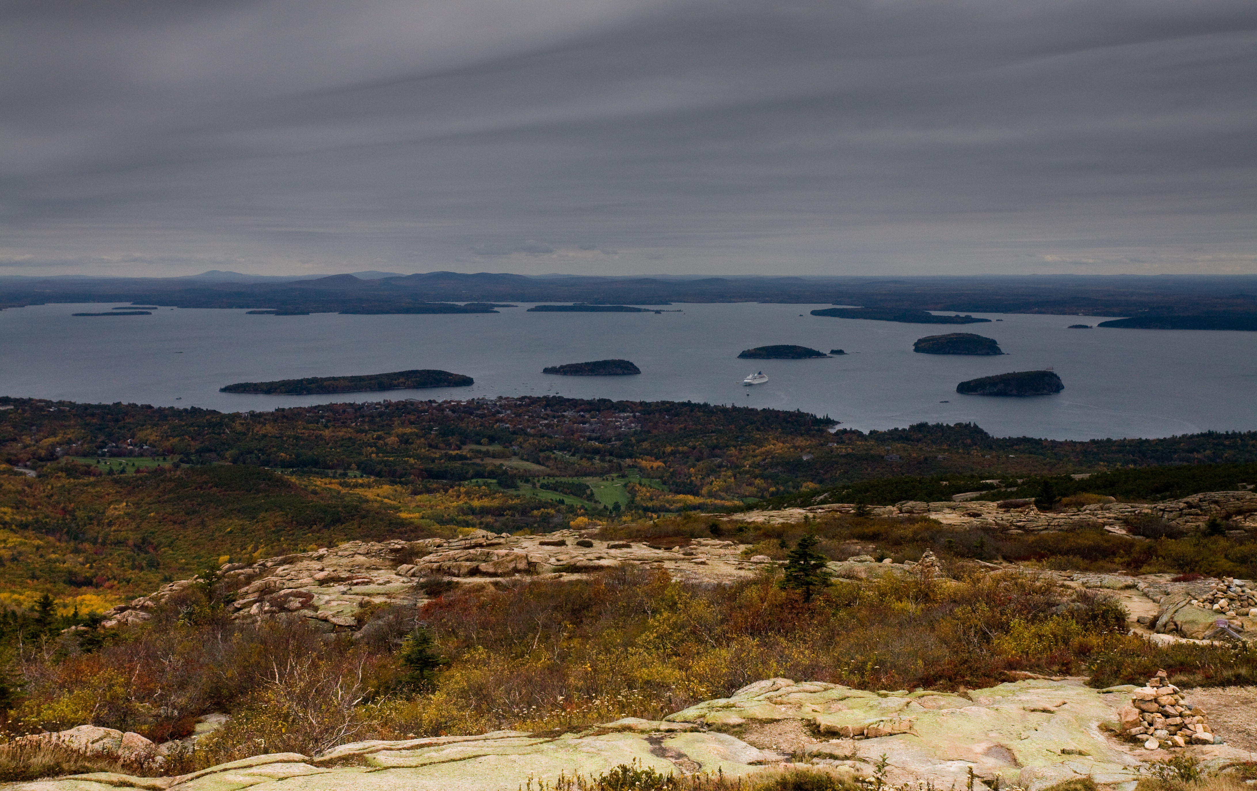 Atop Cadillac mountain