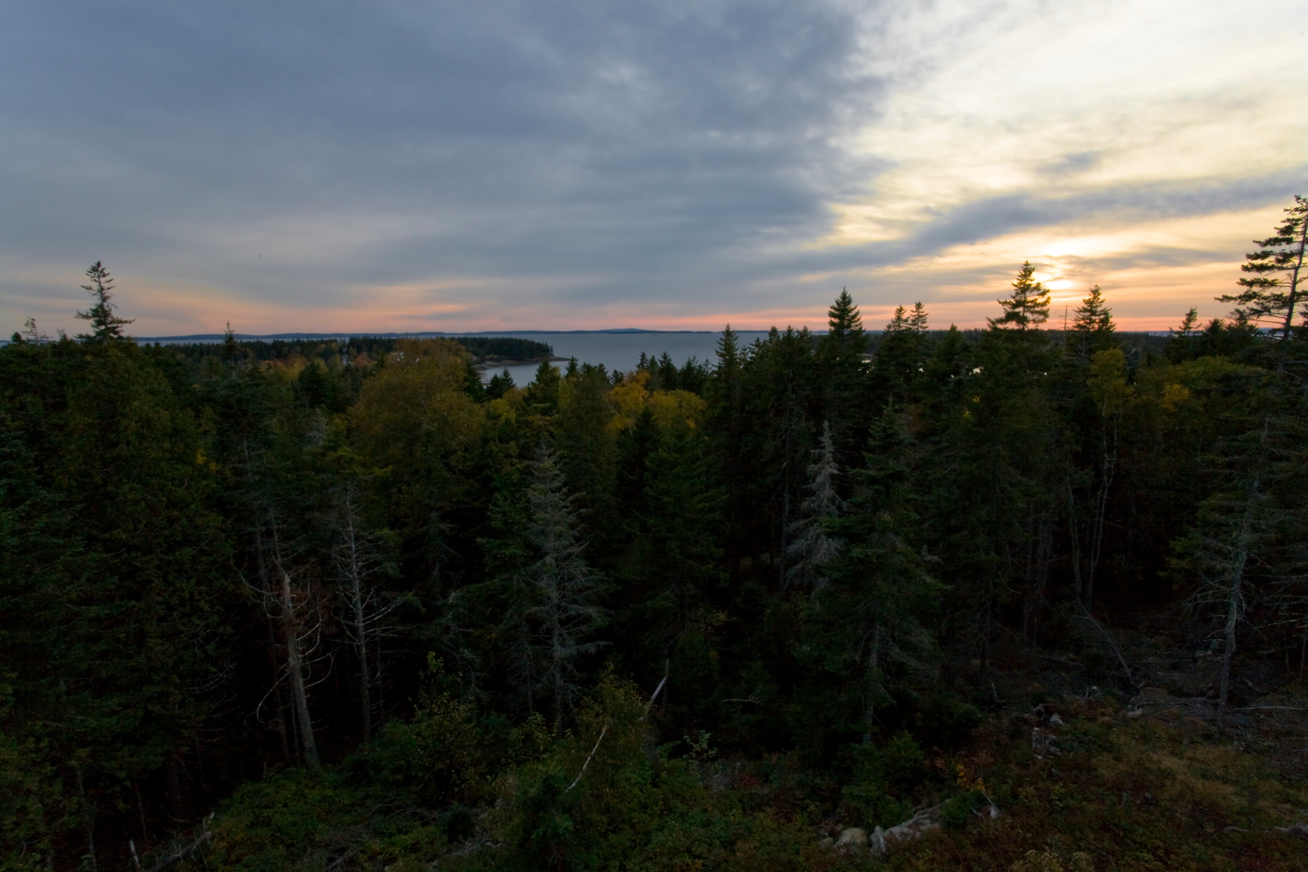 View from house over Southwest Harbor