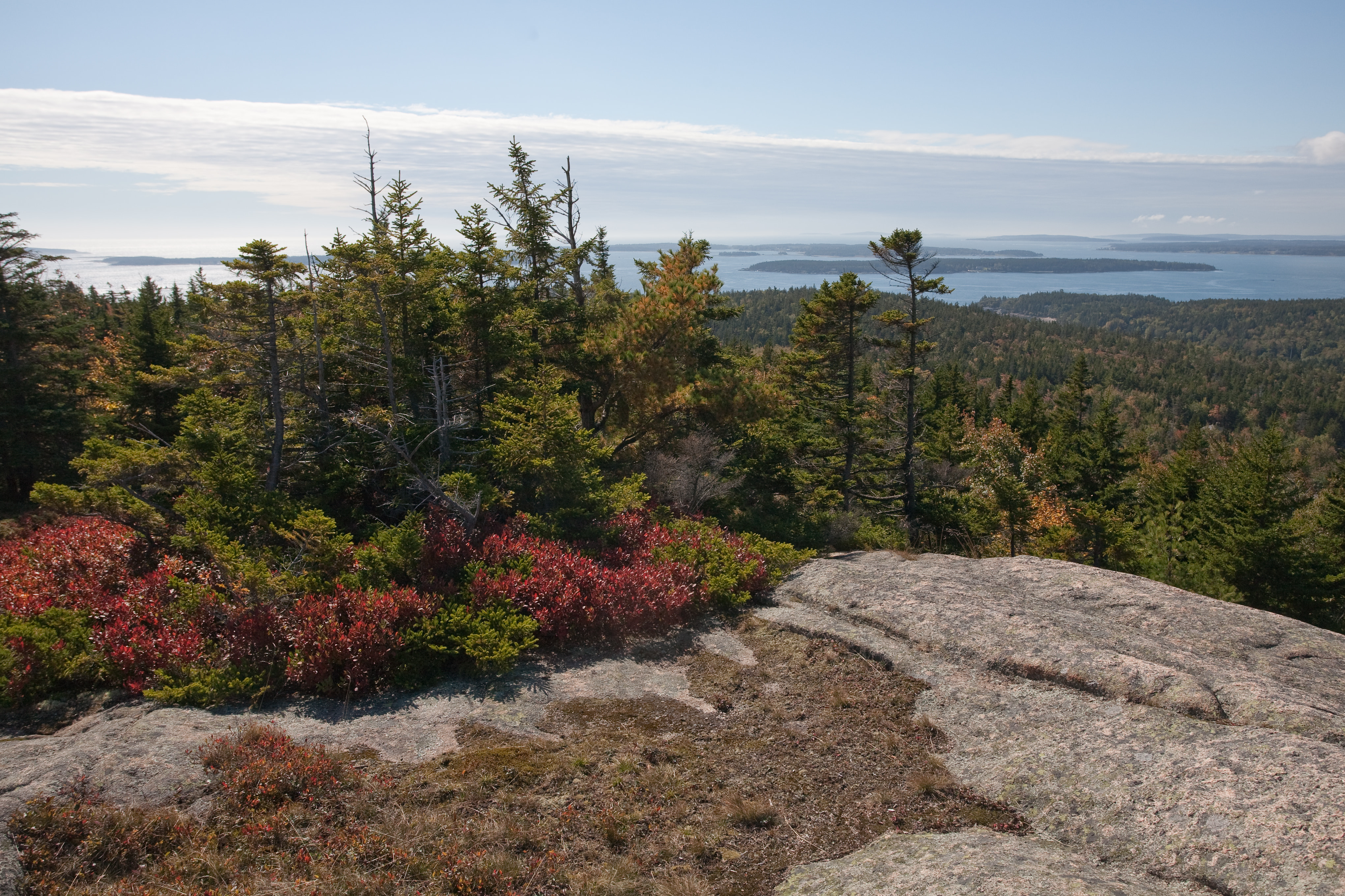 Atop Gorham Mountain