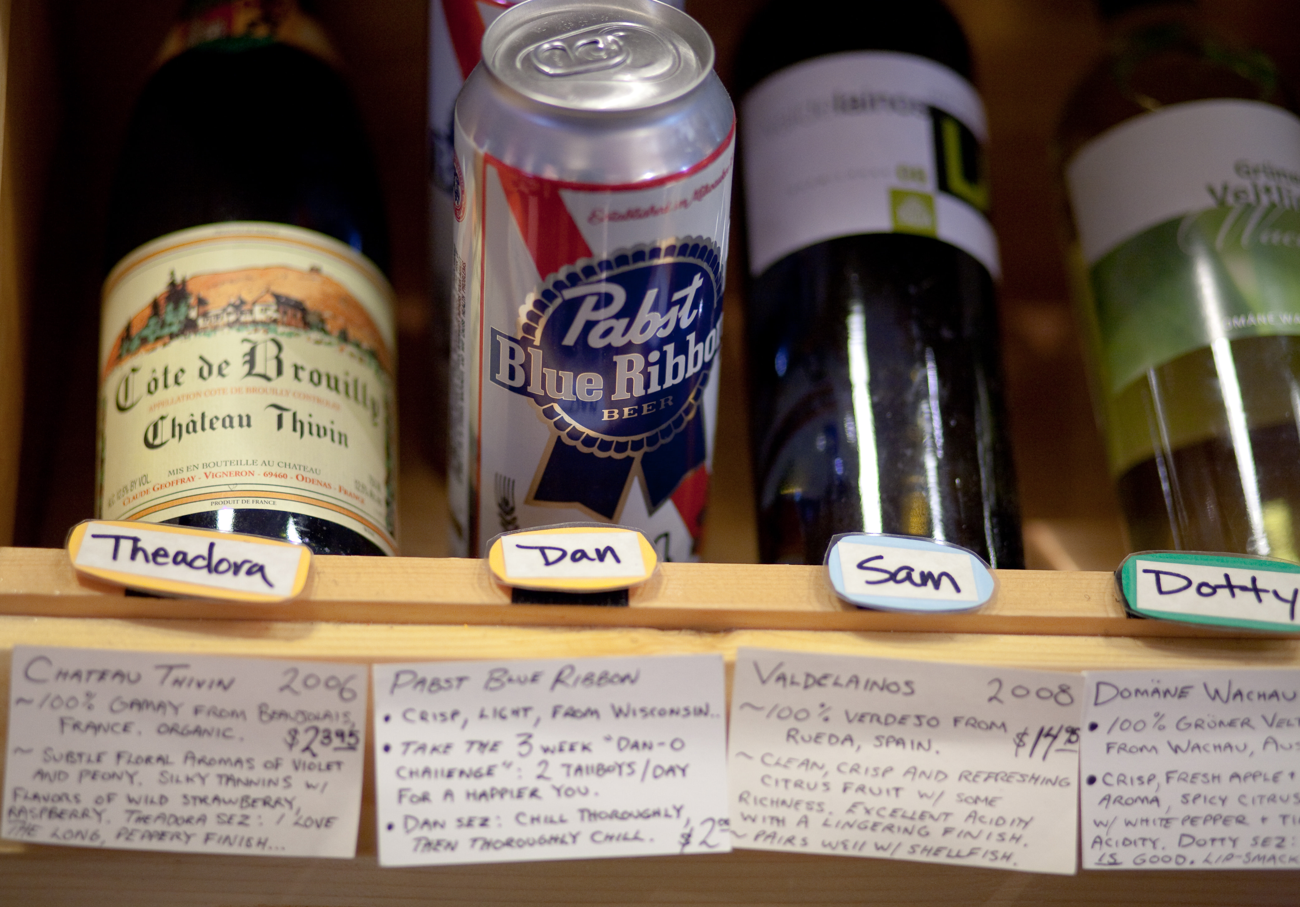 Dave's Pasta "wine" recommendations