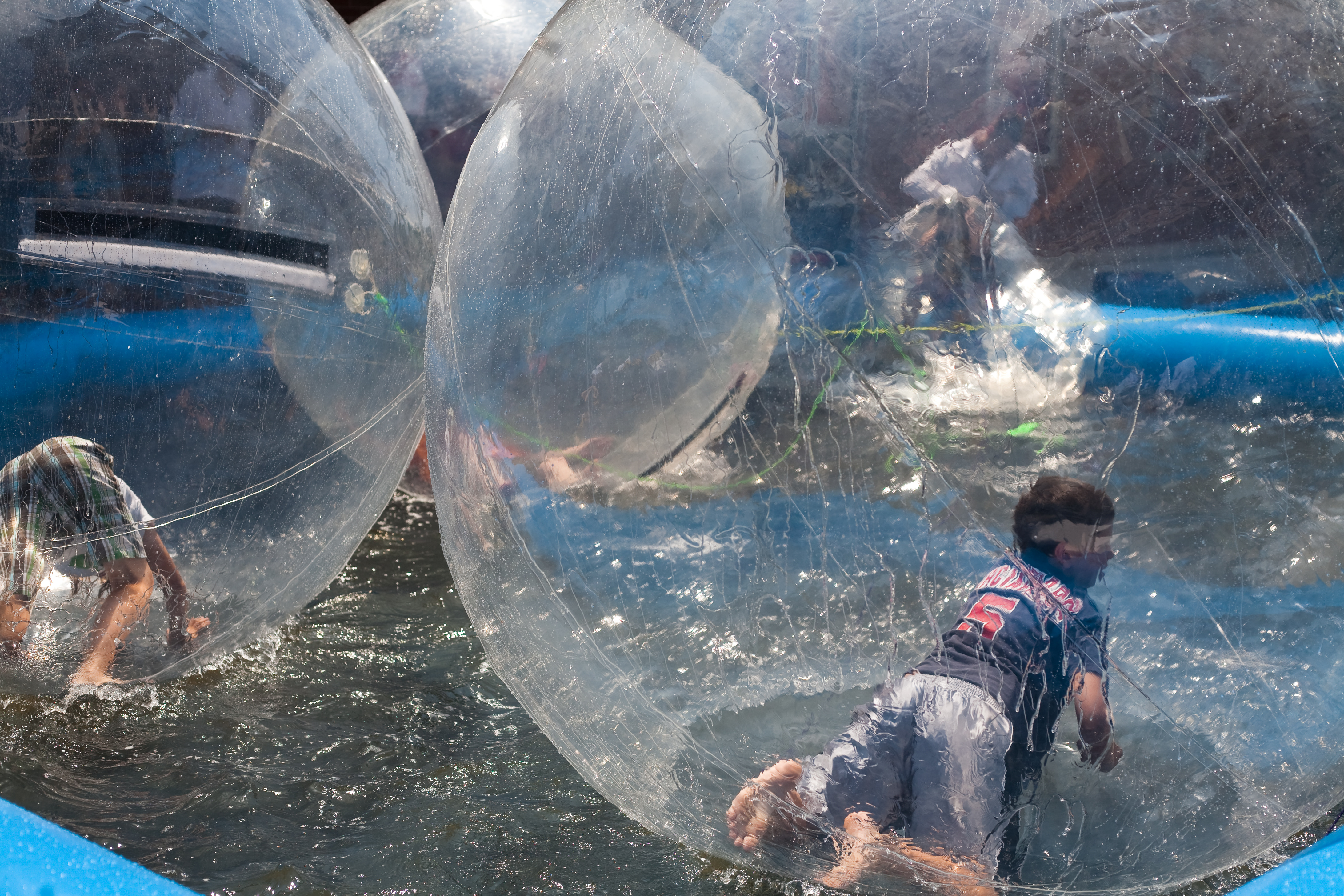 Children trapped in balls