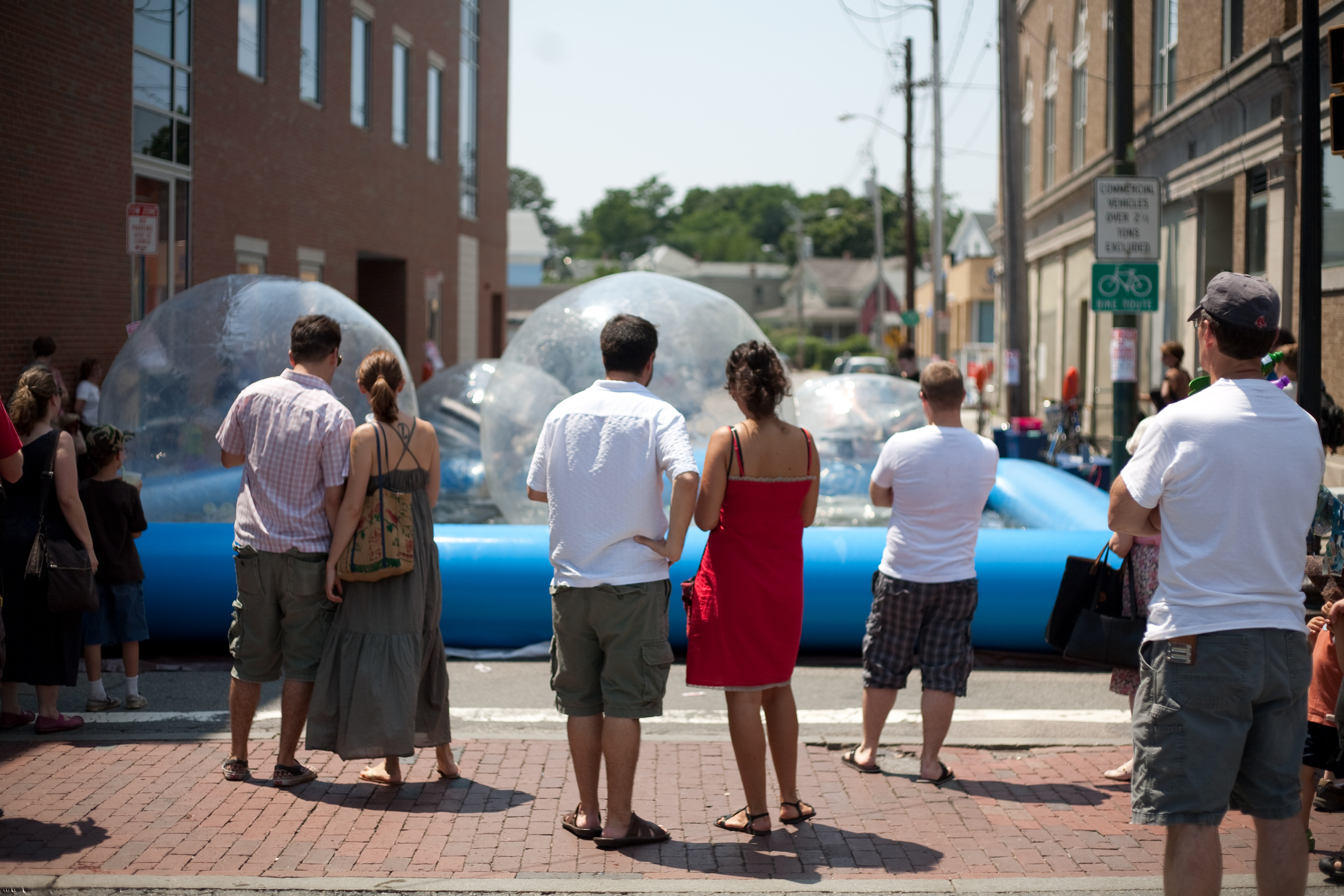 Children trapped in balls