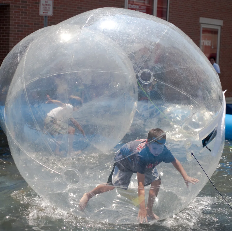 Children trapped in balls