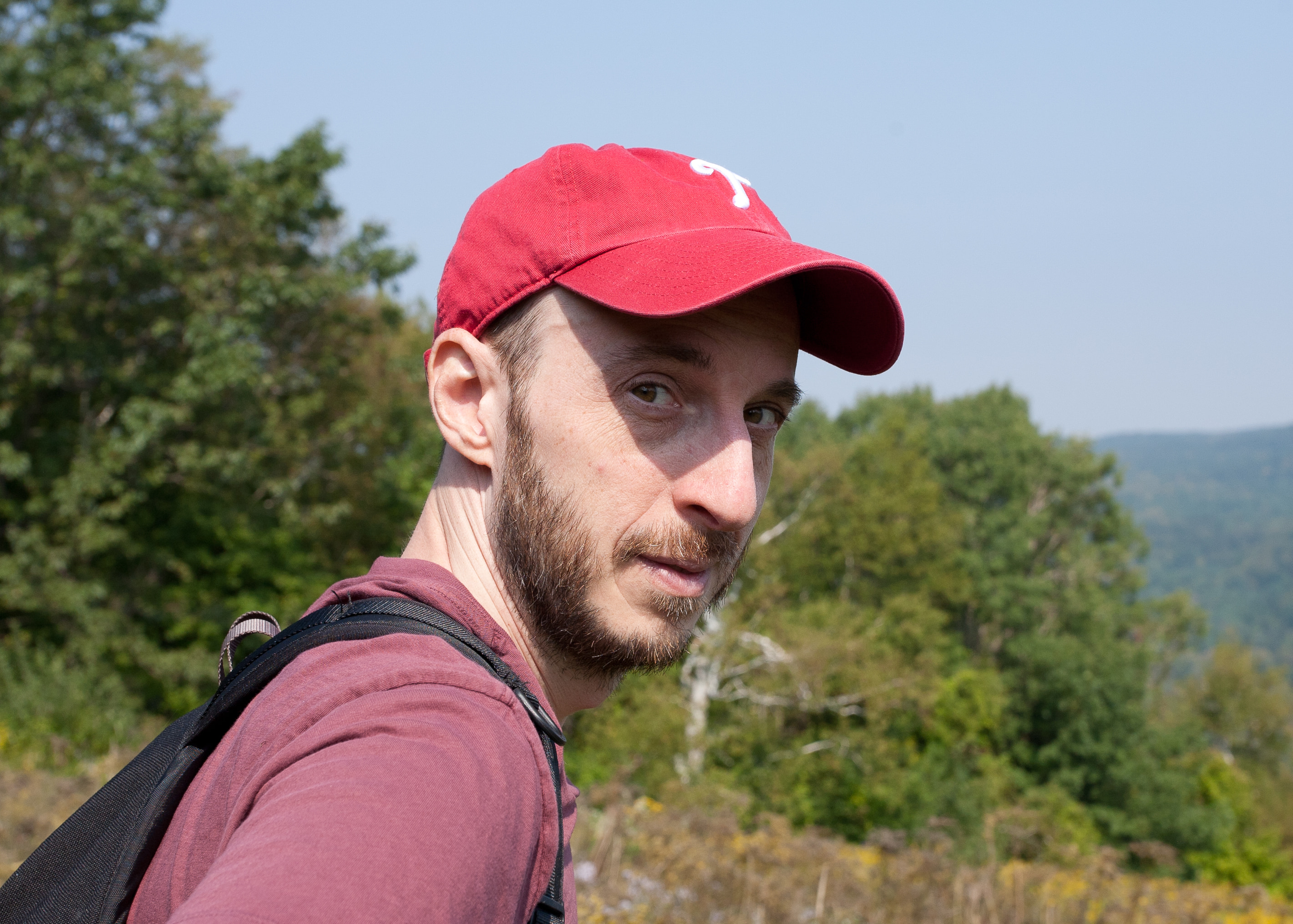 Dan at the summit of Tyringham Cobble