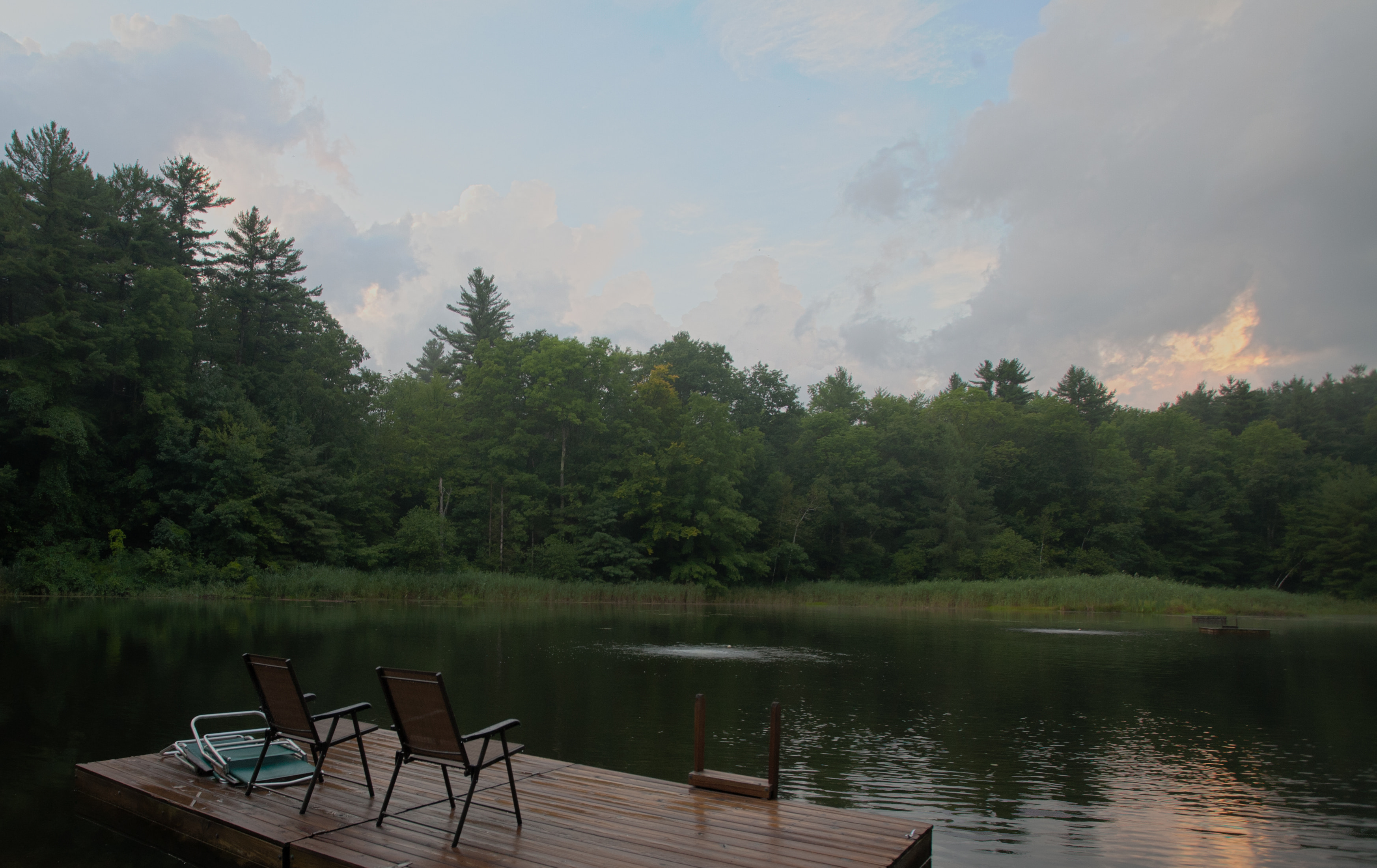 Sunset over the lake