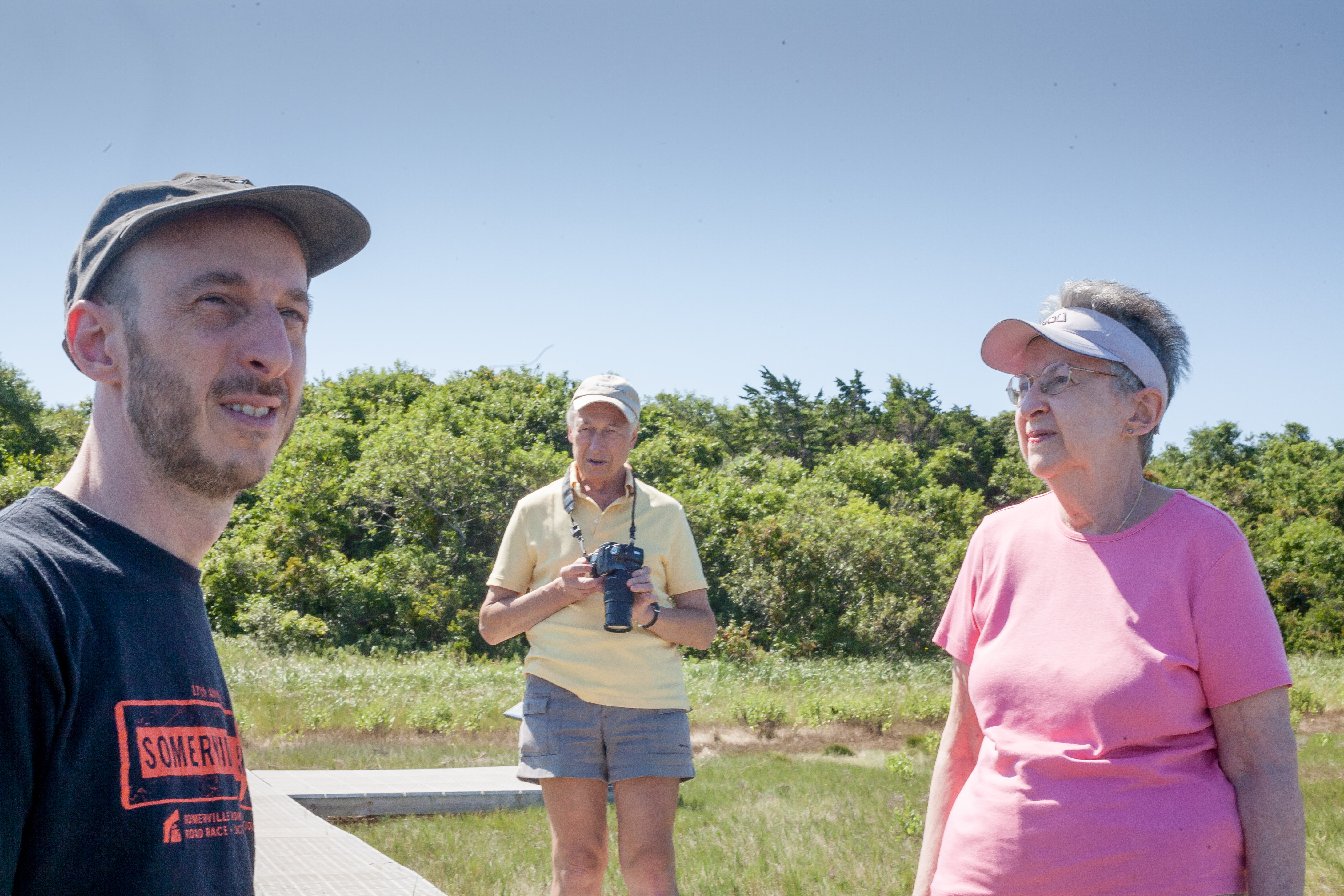 Family at the marsh