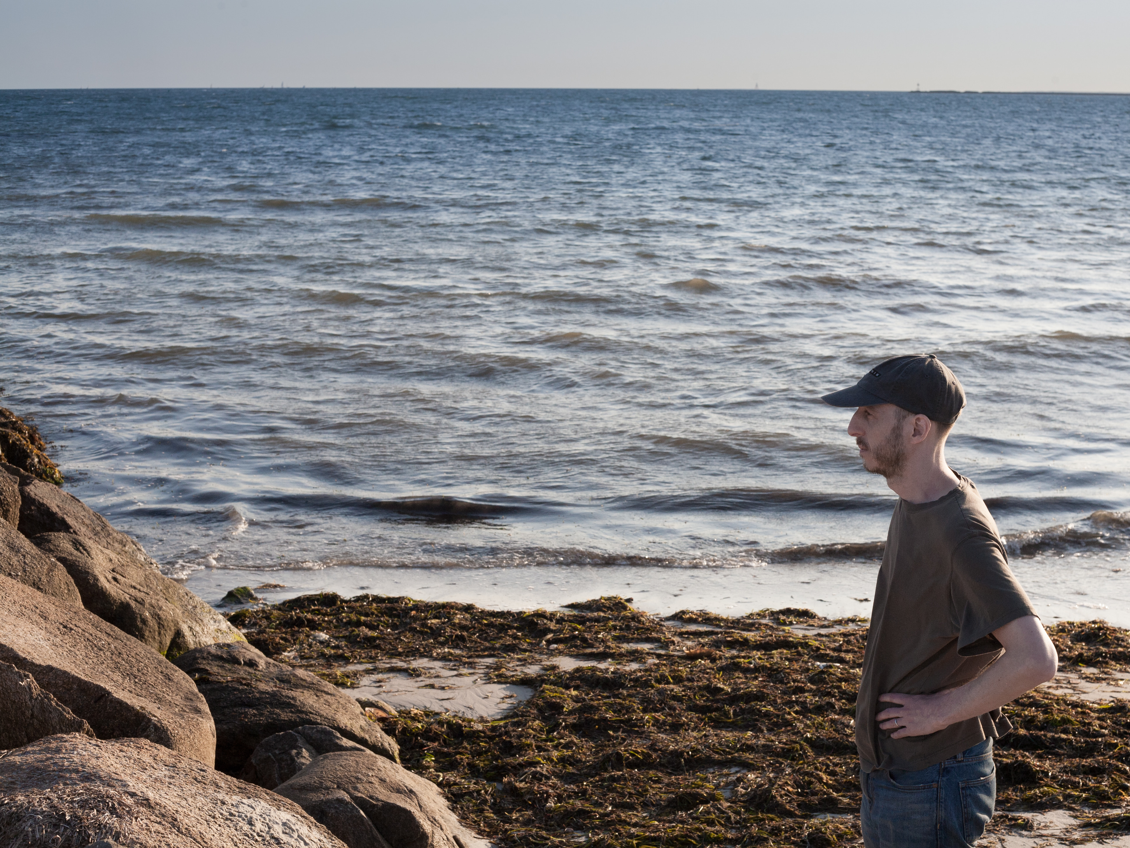 Rocky shore at low tide