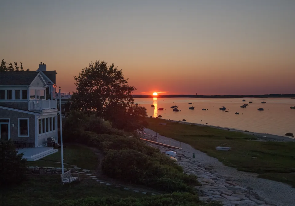 Harbor sunset