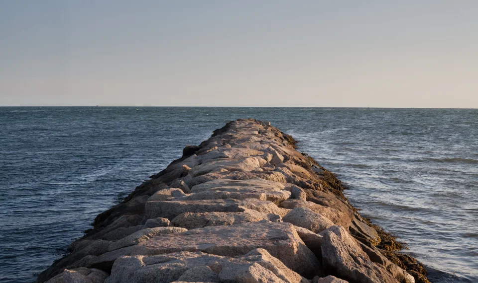 Stone jetty