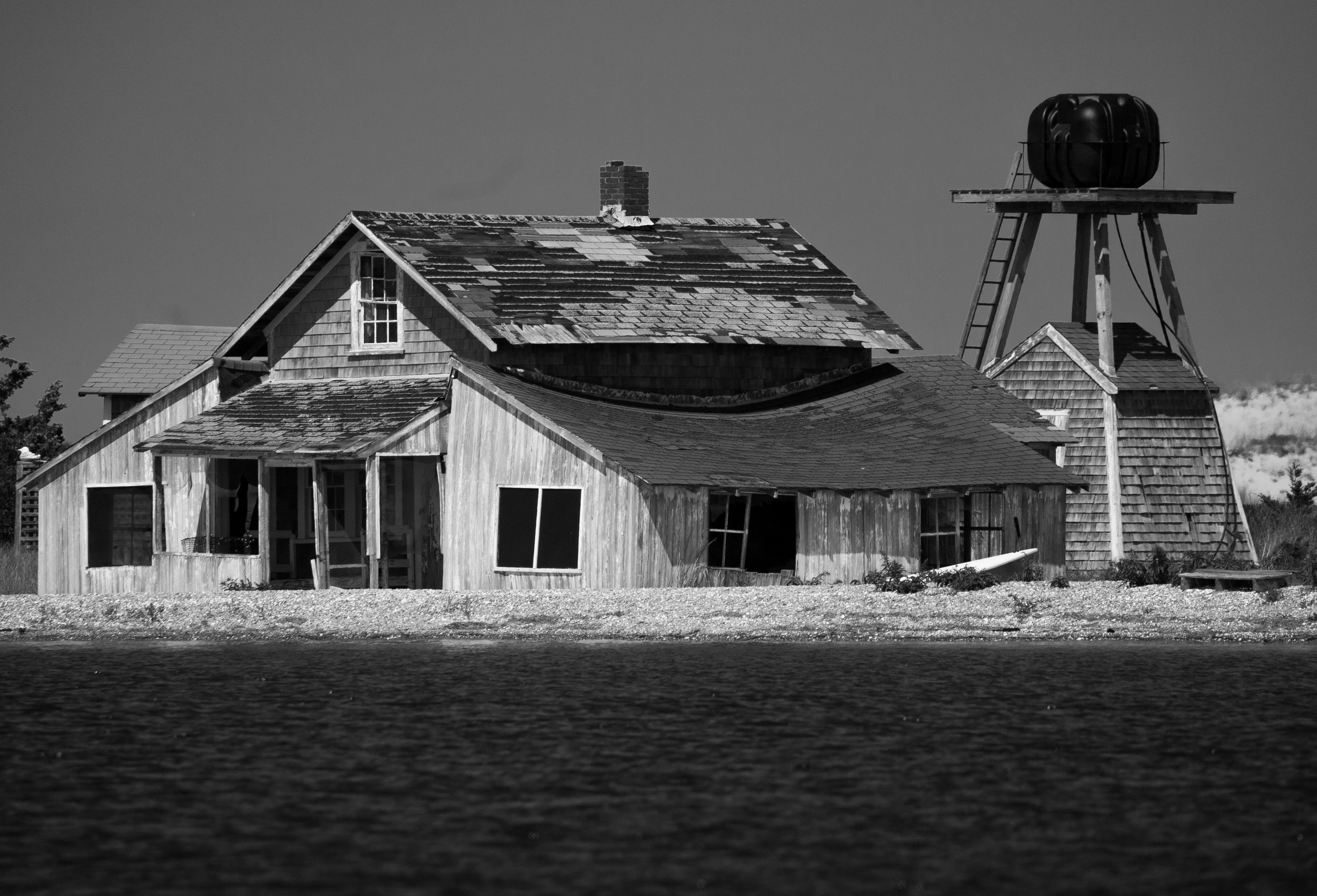 Abandoned beach house