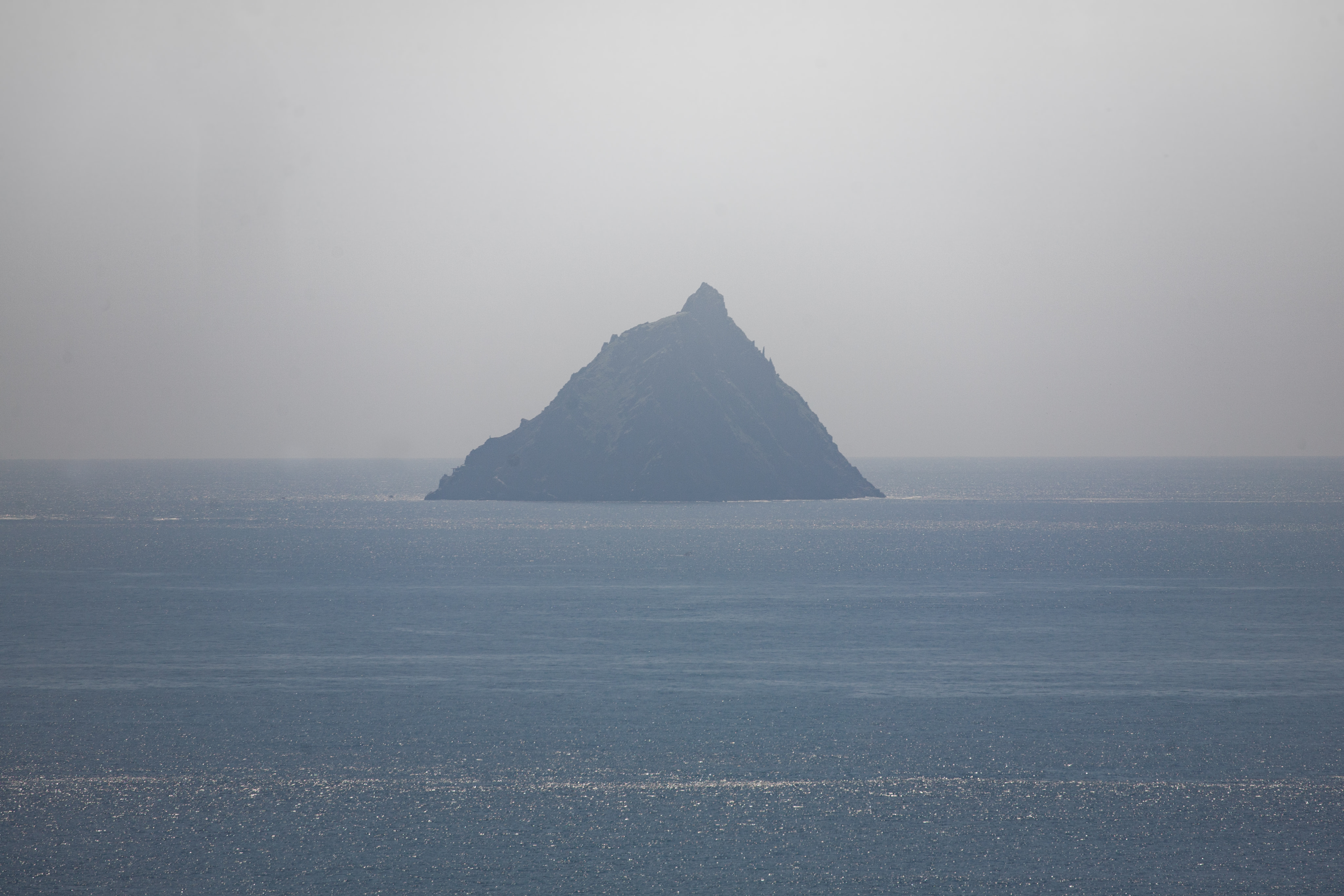 Skellig Michael in mist