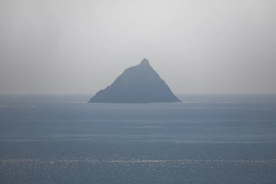 Skellig Michael in mist