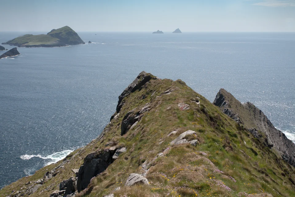 Kerry ridgeline and Skelligs